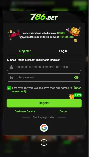 786Bet Game Login