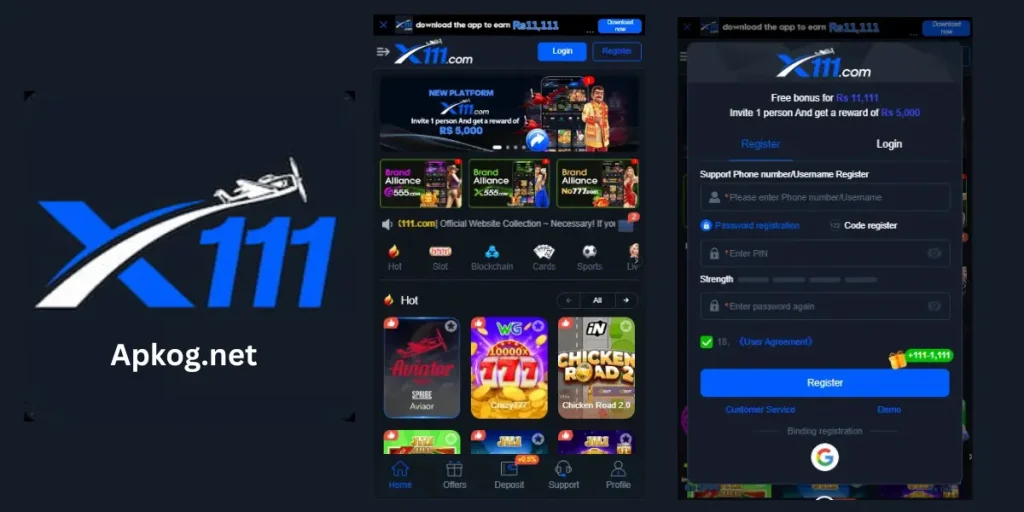 X111 Game App banner